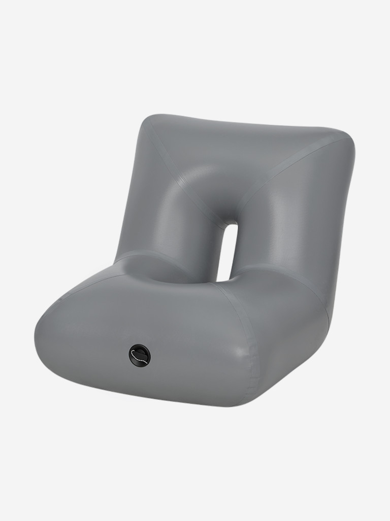 Надувное кресло в лодку ПВХ серое