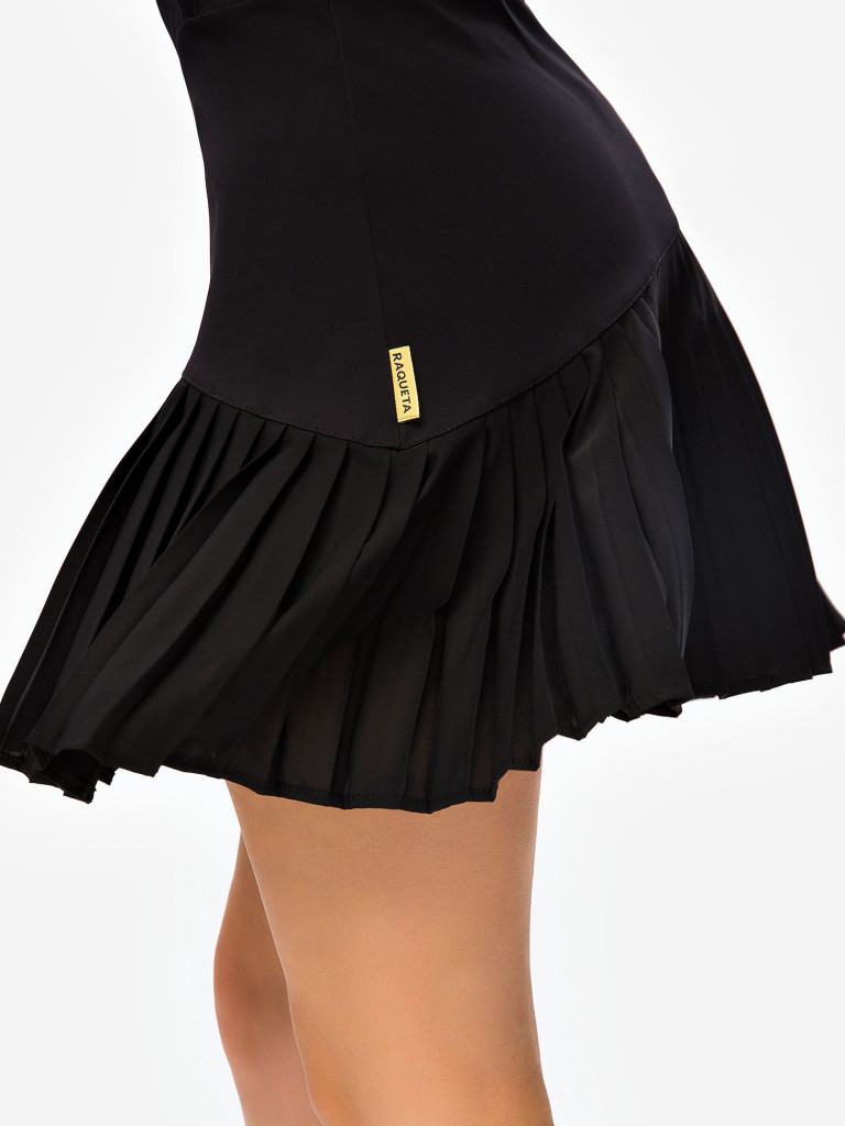 Платье женское RAQUETA Sport с юбкой плиссе Painted Black