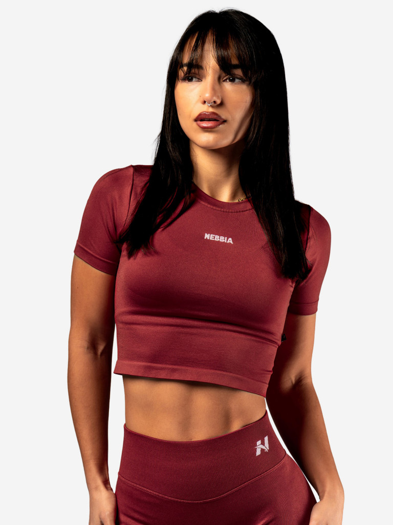 Топ женский NEBBIA Seamless Short-Sleeve Top POWER 891 Red