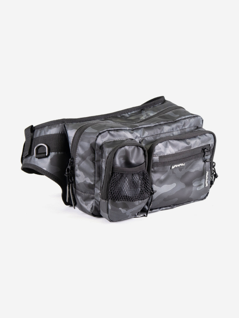 Сумка рыболовная Yaman Fishing Hip Bag, 28х21х17 см, цвет серый камуфляж.