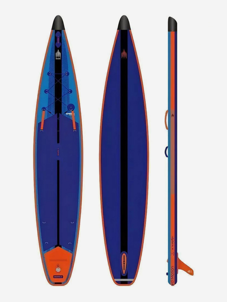 Сапборд надувной двухслойный Shark Speed+ 12.6x28x5, 381x71x12 см