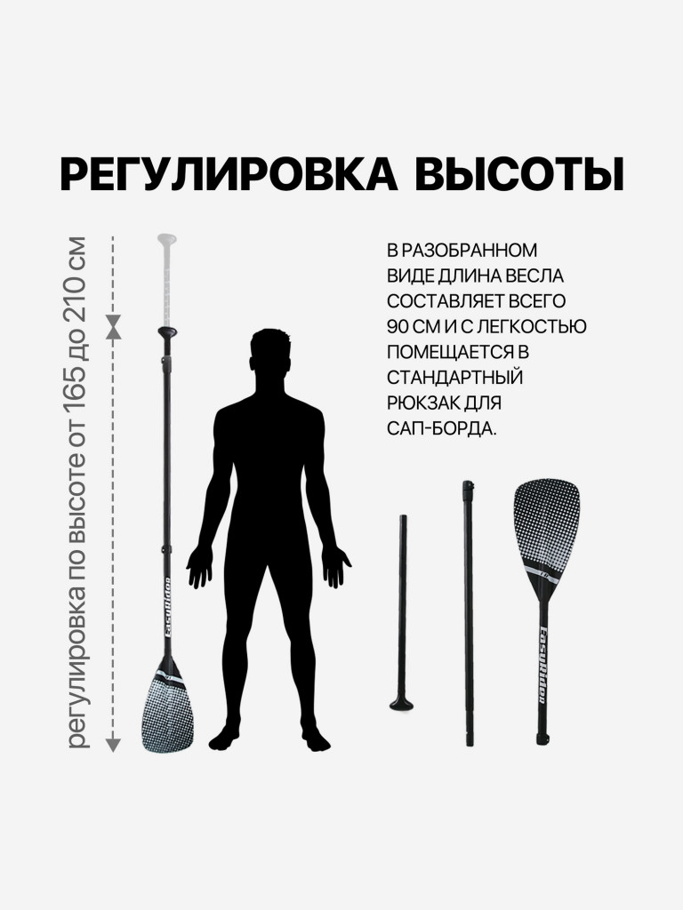 Весло для SUP досок EasyRider стекловолокно