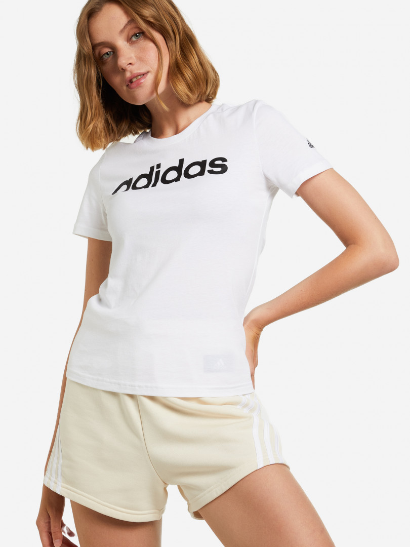 Футболка женская adidas Essentials Slim Logo Белый 2149₽