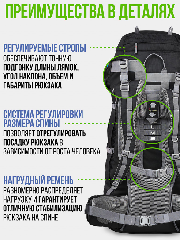 Рюкзак туристический Trek Planet Colorado 80