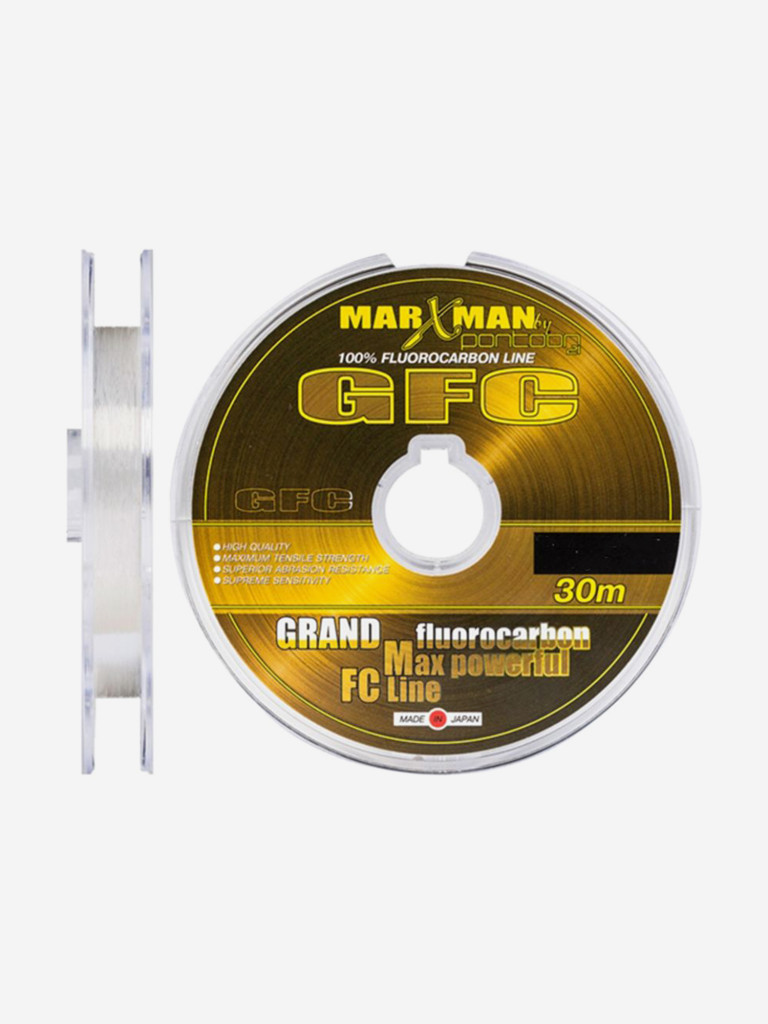 Леска флюорокарбон Pontoon21 MARXMAN GFC 0,37 мм (прозрачный) 12шт по 30м, разрывная нагрузка 10,8кг