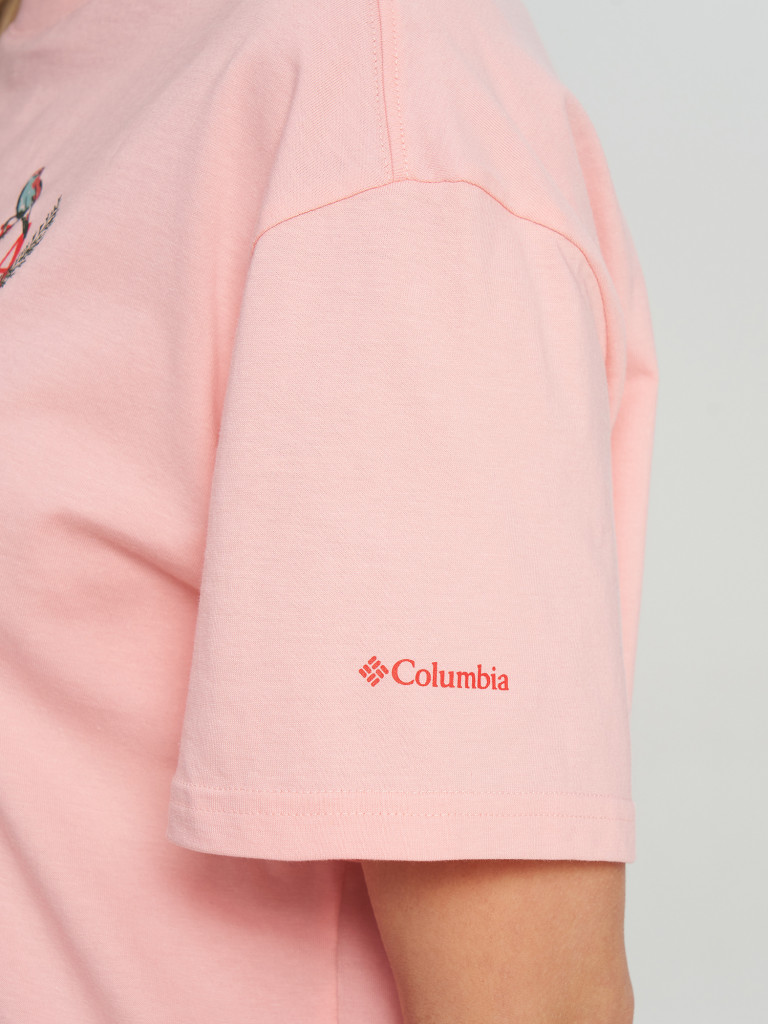 Футболка женская Columbia Rolling Bend Graphic Relaxed Crop SS