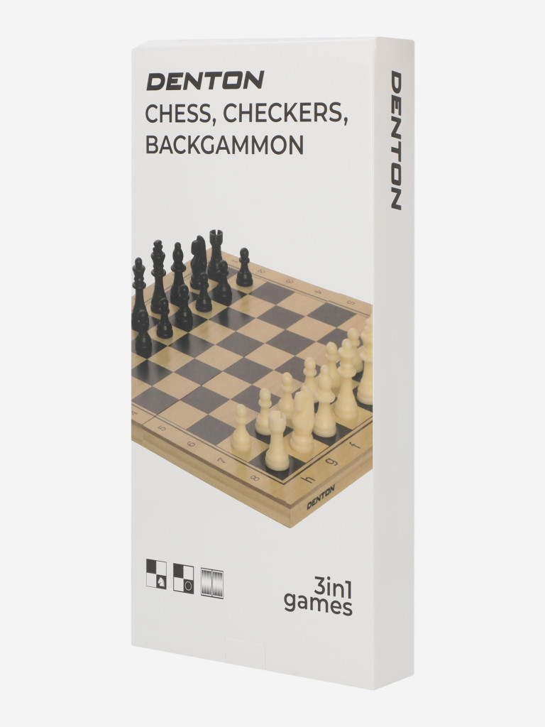 Настольная игра 3 в 1: шахматы, шашки, нарды Denton
