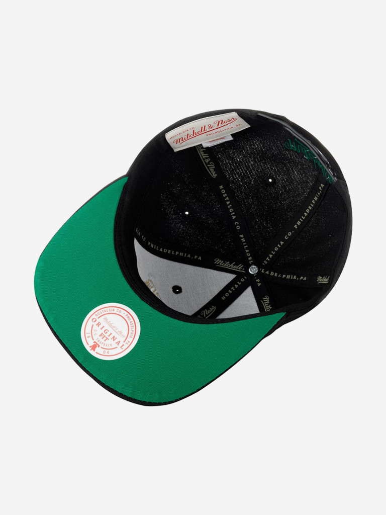 Бейсболка с прямым козырьком MITCHELL NESS HHSS2998-MBUYYPPPBLCK Milwaukee Bucks NBA