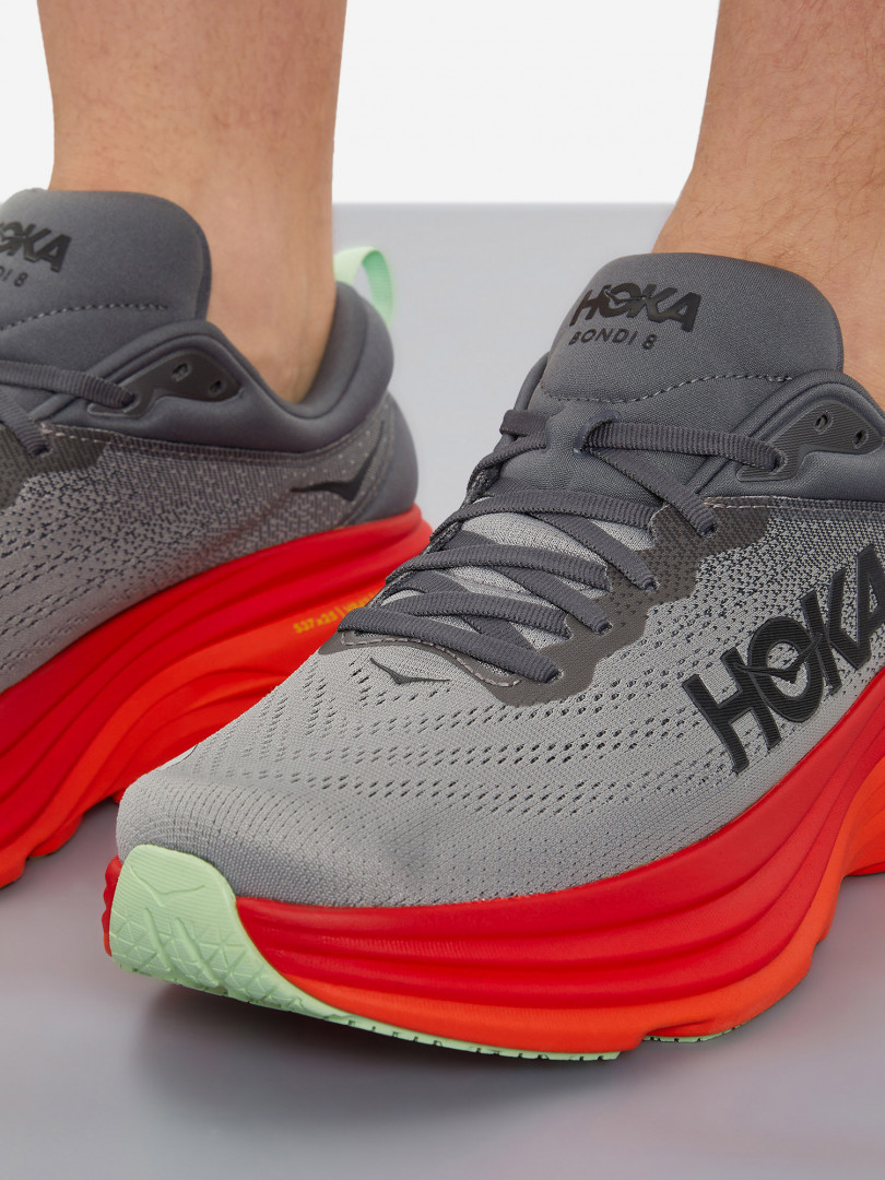 фото Кроссовки мужские hoka one one bondi 8, серый