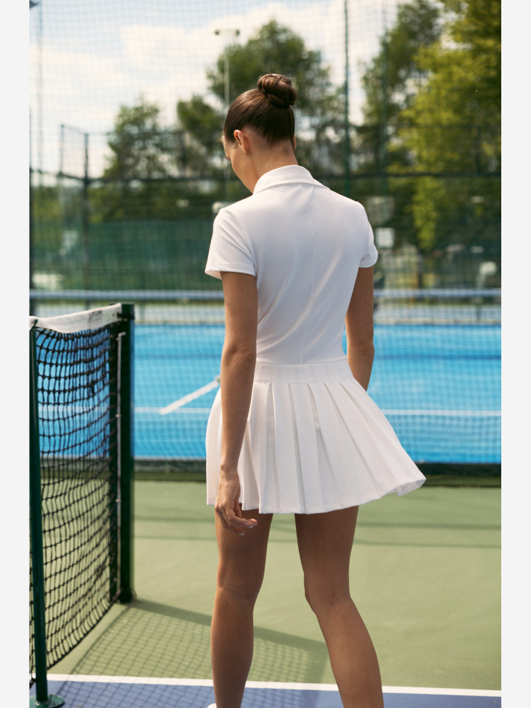 Платье-комбинезон Sport Chic молочный