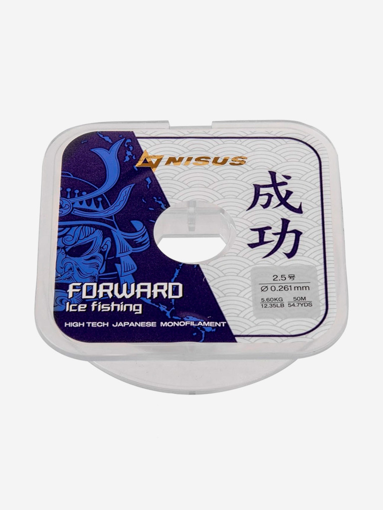 Леска для рыбалки Nisus FORWARD ICE FISHING Nylon 0,261мм, 50м, 5,6кг, прозрачный