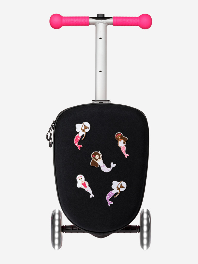 Чемокат для детей Micro Luggage Junior LED с наклейками