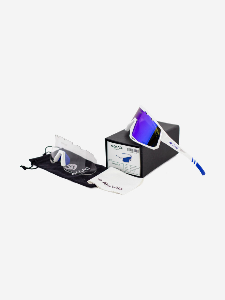 Очки спортивные 4KAAD MIRADOR WHITE/BLUE солнцезащитные