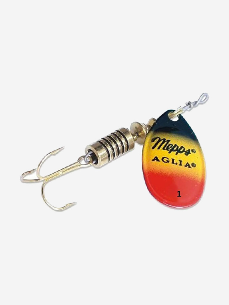Блесна для рыбалки вертушка Mepps AGLIA FLUO, 1, Furia, комплект из 5 штук