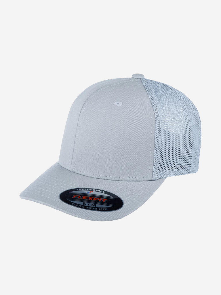 Бейсболка с сеточкой FLEXFIT 6511 (серый)