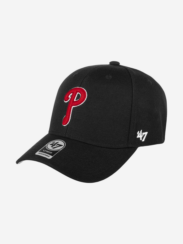 Бейсболка 47 BRAND B-MVP19WBV Philadelphia Phillies MLB (черный)