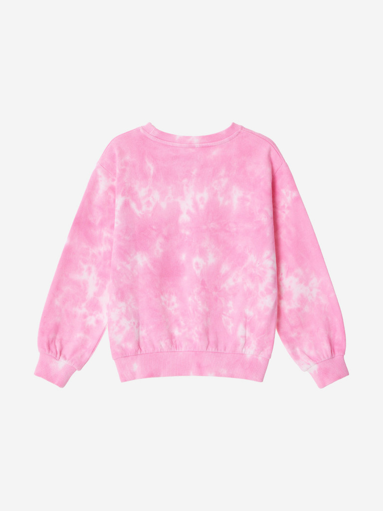 Свитшот с принтом tie dye для девочек TOTTI KIDS
