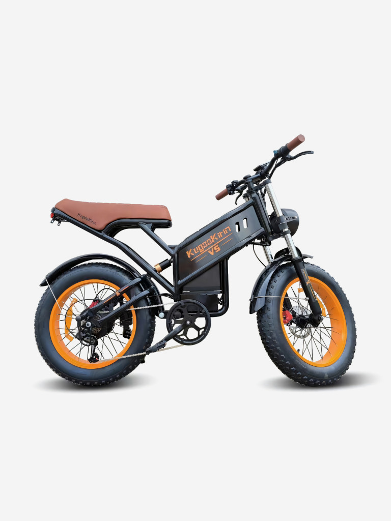 Электрофетбайк KUGOO Kirin V5 GL, черный, до 120 кг
