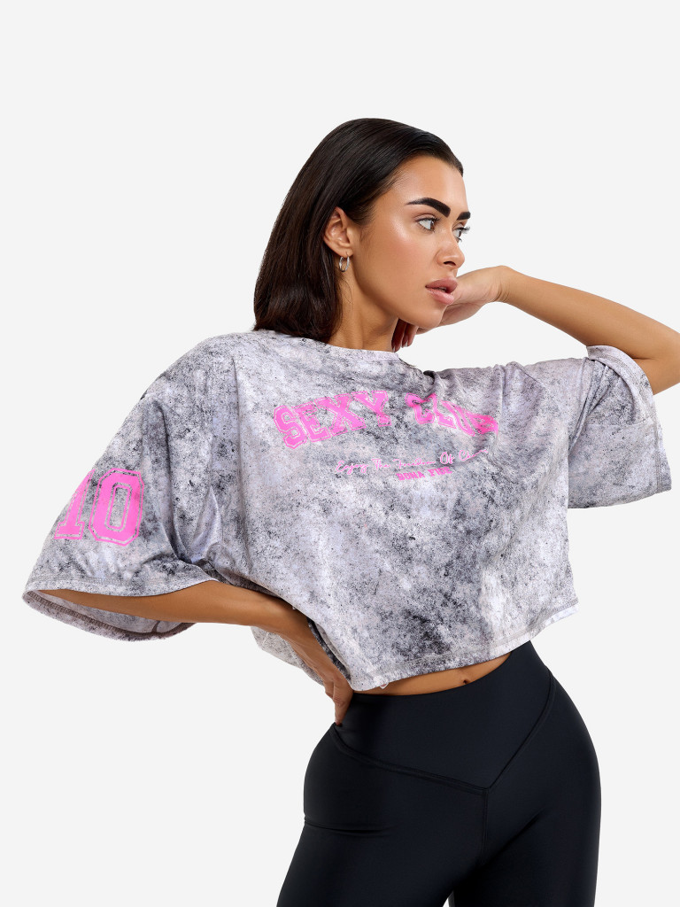 Футболка женская Bona Fide Oversize Crop T-shirt Sexy Club