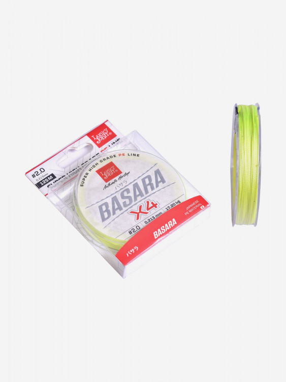 Шнур плетеный для рыбалки Lucky John Basara Light Green, длина 125 м, диаметр 0,21 мм