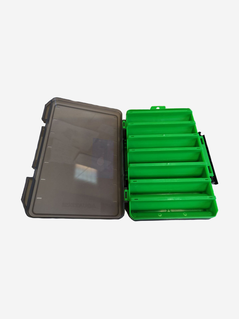 Коробка для воблеров двухсторонняя GFish 17500 (органайзер рыболовный), зеленая