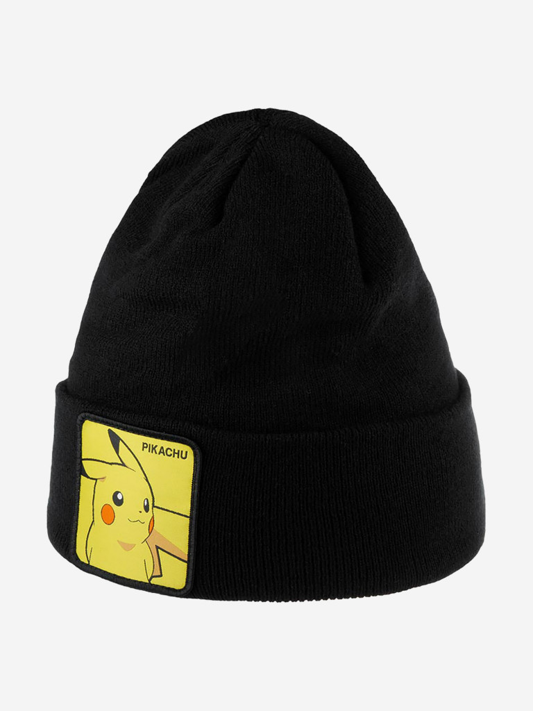 Шапка с отворотом CAPSLAB CL/PKM/1/BON/PIK1 Pokemon Pikachu (черный)