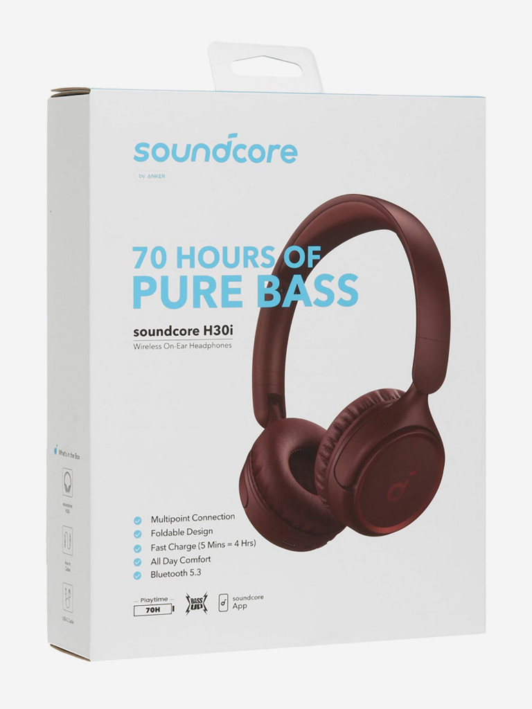 Наушники беспроводные SOUNDCORE H30i