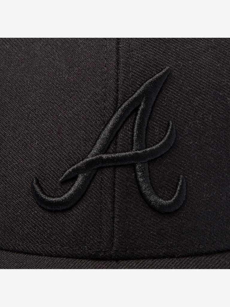 Бейсболка 47 BRAND B-MVP01WBV-BKB Atlanta Braves MLB (черный)