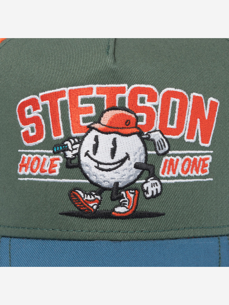 Бейсболка с сеточкой STETSON 7761181 TRUCKER CAP HOLE IN ONE (зеленый)