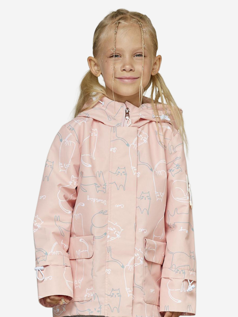 Парка для девочки batik Тора принт розовый