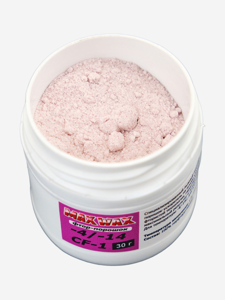 Фтор-порошок ускоритель для лыж MAX WAX Race Powder CF-1 -4/-14, 30г