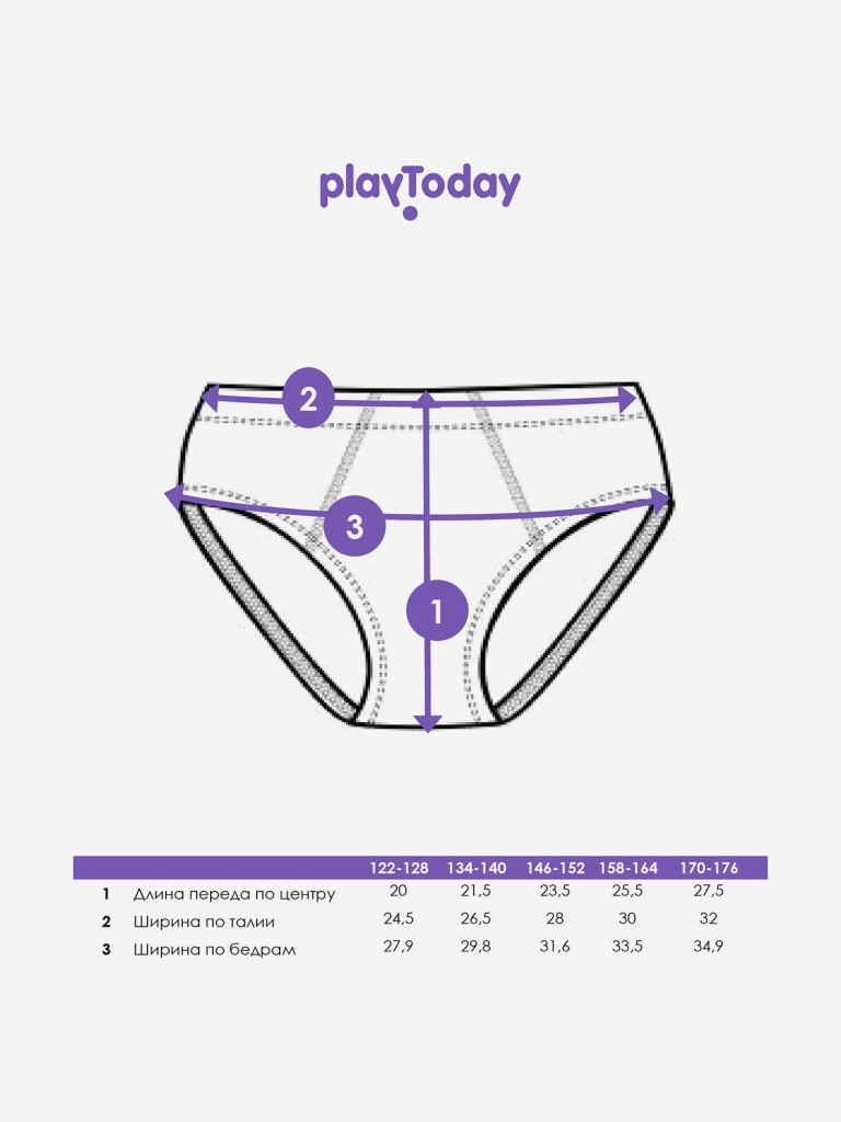 Трусы для мальчиков, 3 шт в комплекте PlayToday