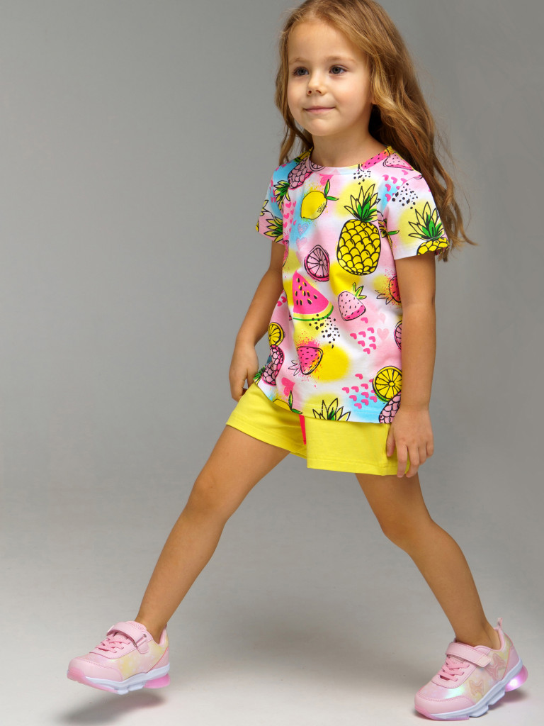 Комплект Playtoday для девочек: футболка, шорты