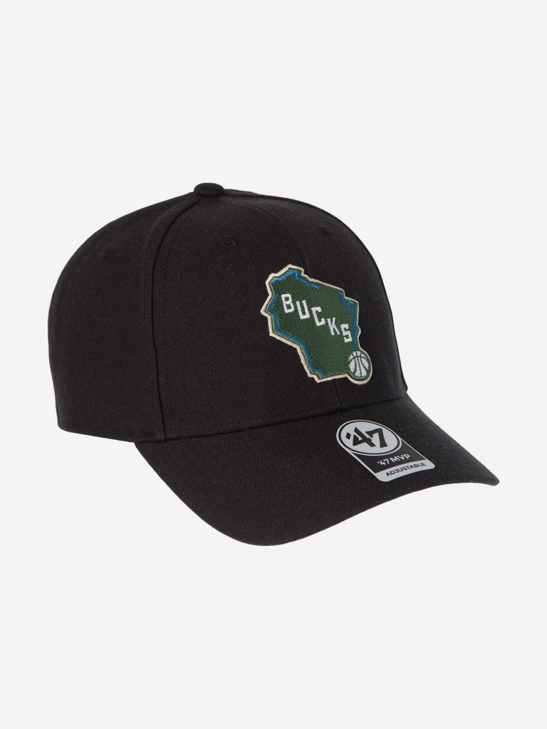 Бейсболка 47 BRAND K-MVP13WBV-BKS Milwaukee Bucks NBA (черный)
