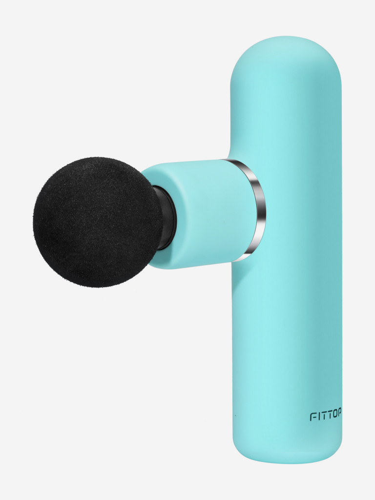 Перкуссионный массажер FitTop Super Mini V, бирюзовый