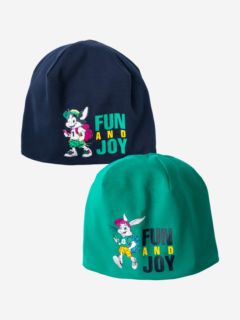 Шапка для мальчиков, 2 шт в комплекте PlayToday