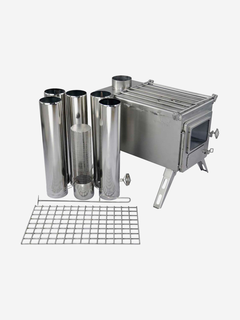 Печь походная Winnerwell Nomad Large (D дымохода 89 мм), нерж. ст. AISI 304