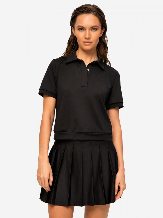 Поло женское Raquetasport High-grade, Total Black