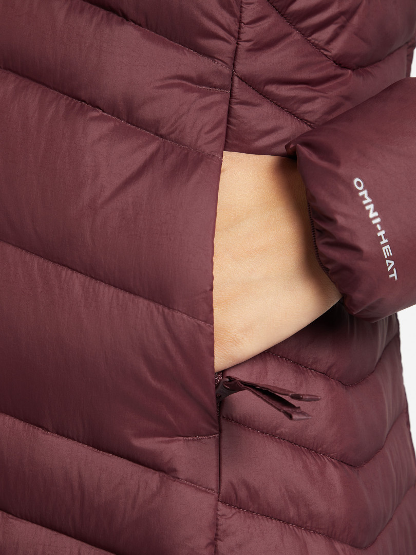 фото Куртка пуховая женская columbia autumn park down mid jacket, красный