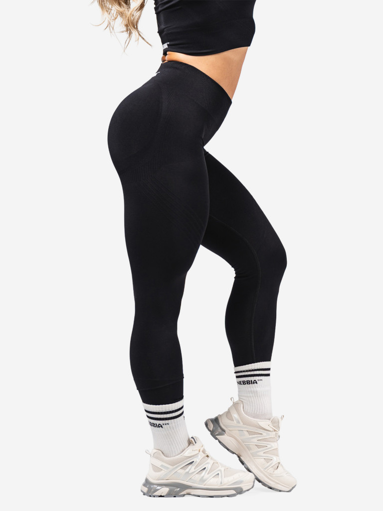 Легинсы спортивные женские NEBBIA Push-Up Leggings with Shaping Lines FLOW SEAMLESS 497