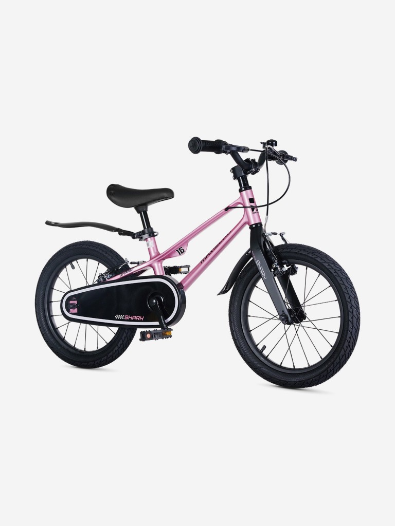 Велосипед детский Maxiscoo, SHARK sport 16'', розовый жемчуг, 2025