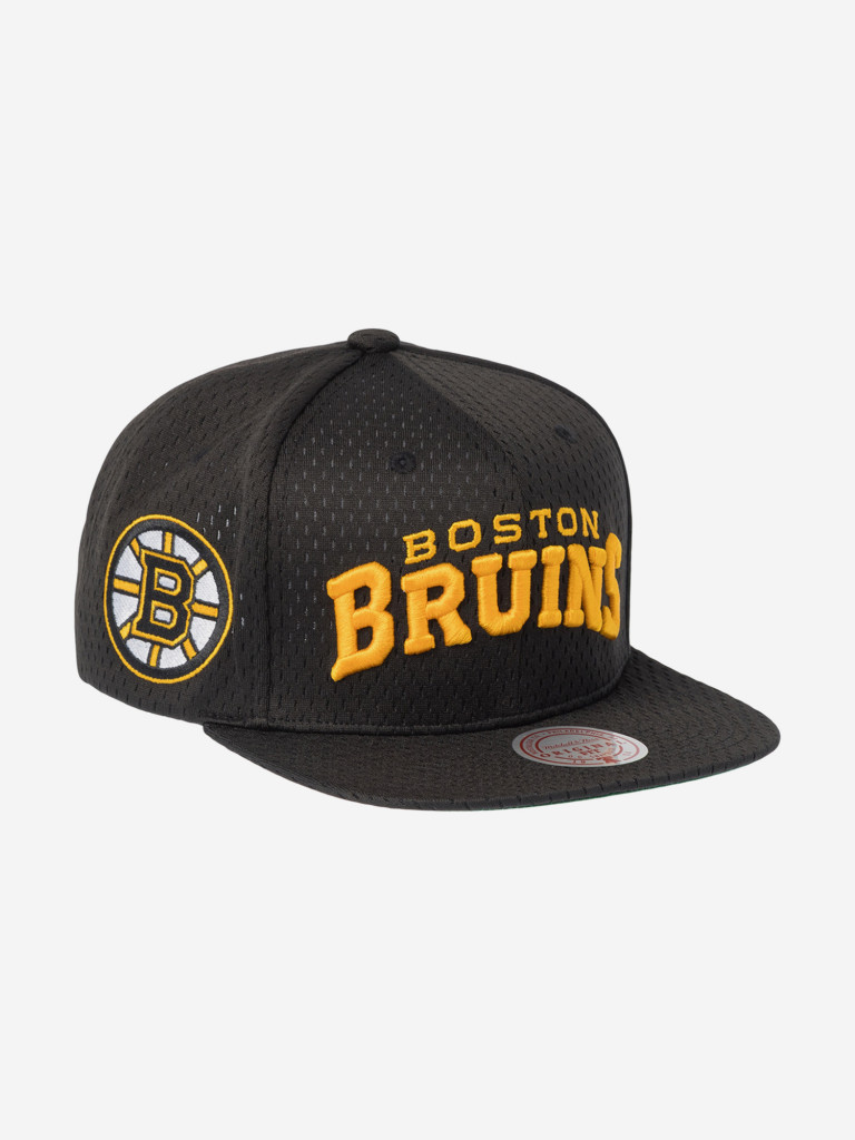 Бейсболка с прямым козырьком MITCHELL NESS HS10417-BBNBLCK Boston Bruins NHL