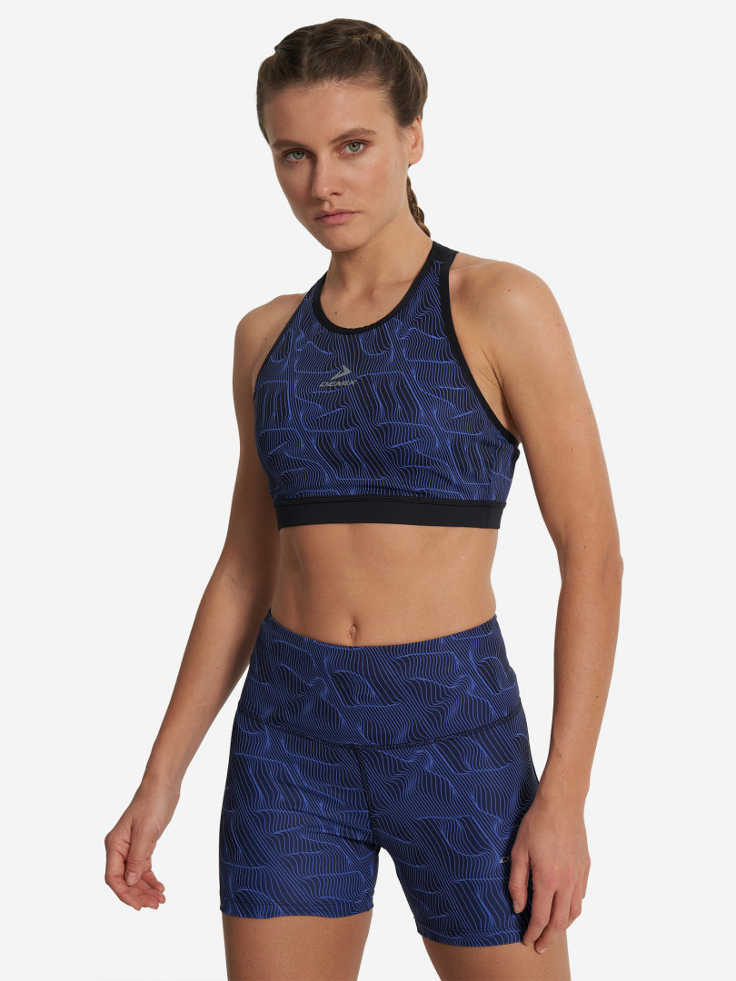 фото Топ бра спортивный demix activemove urban mesh back, синий