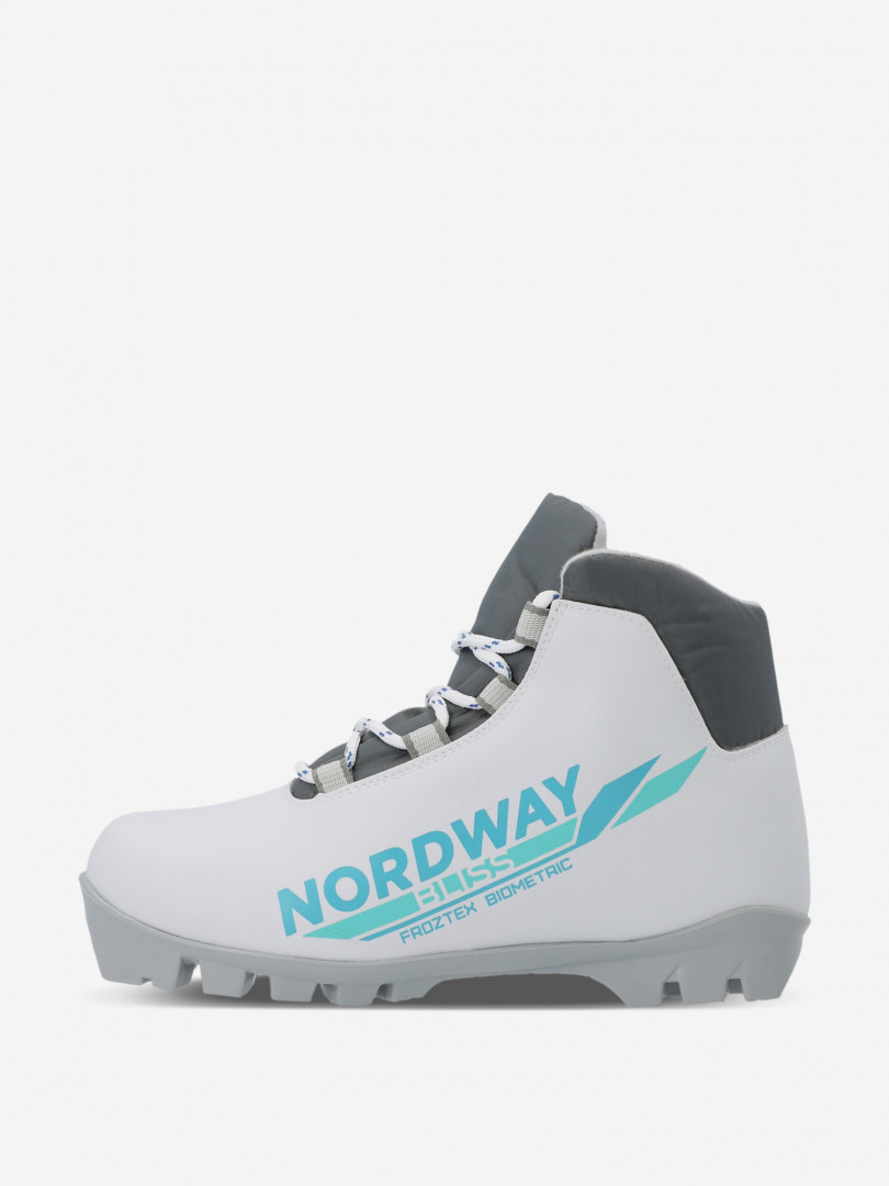 фото Ботинки для беговых лыж детские nordway bliss nnn, белый