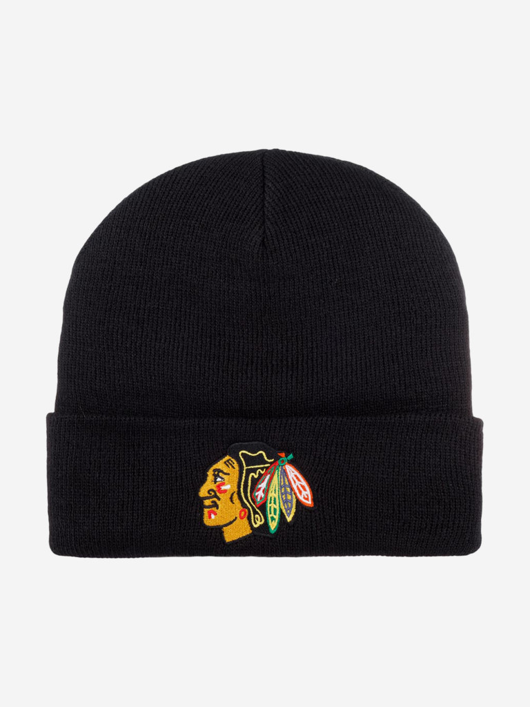 Шапка с отворотом AMERICAN NEEDLE 21019A-CBH Chicago Blackhawks Cuffed Knit NHL