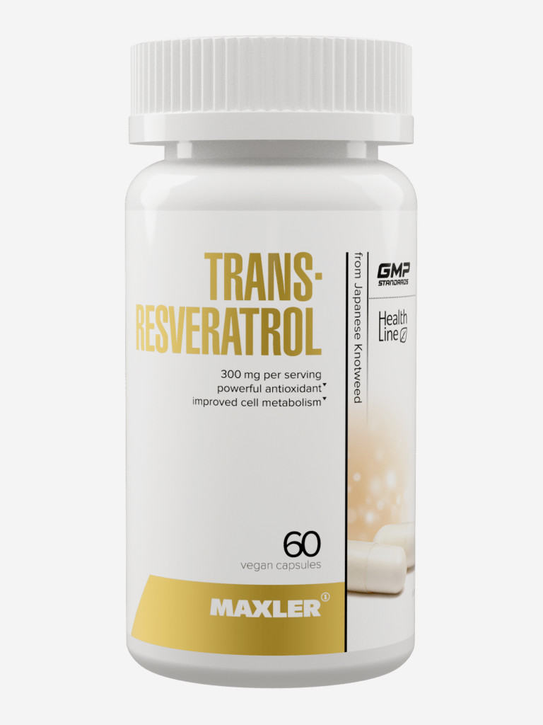 Транс Ресвератрол 300 мг Maxler Trans-Resveratrol, 60 капсул