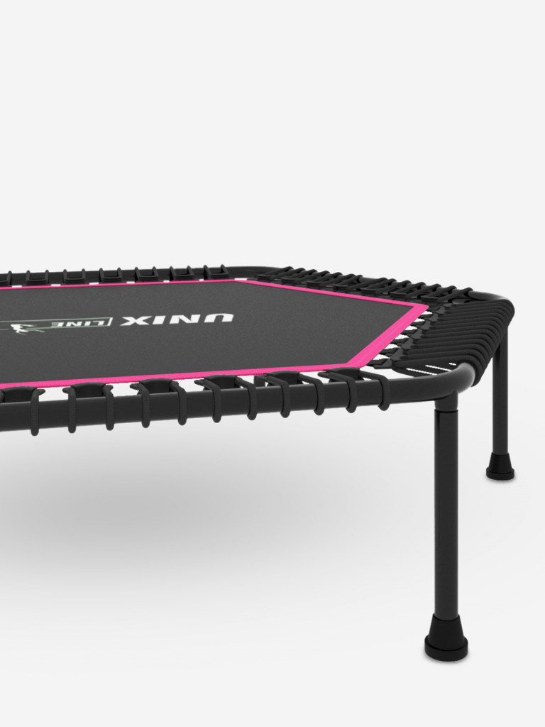 Батут спортивный для фитнеса и джампинга UNIX Line Fitness Lite 125 см, розовый