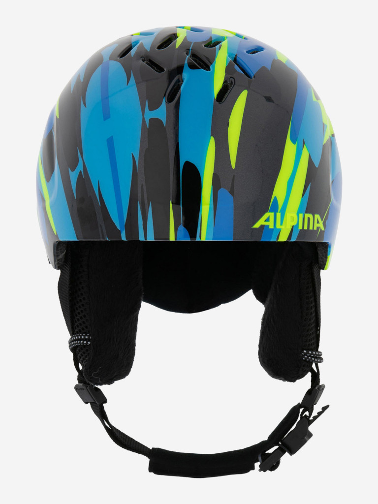 Горнолыжный шлем Alpina Pizi Neon-Blue Green Gloss