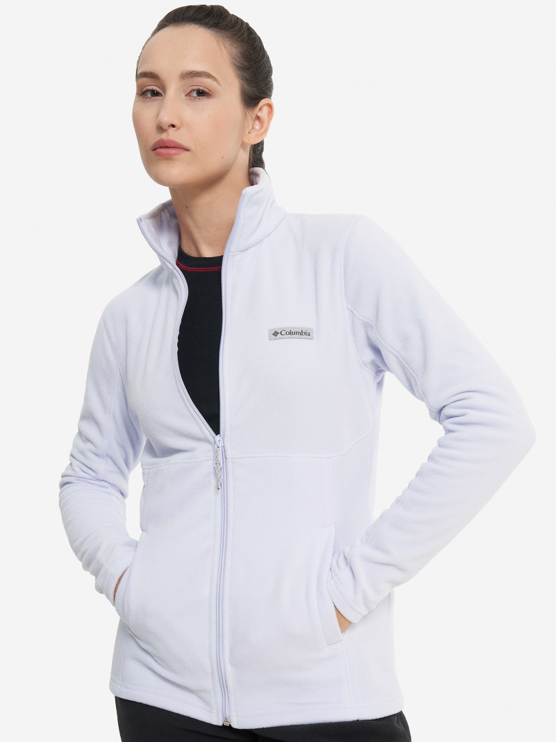 фото Джемпер флисовый женский columbia basin trail iii full zip, голубой