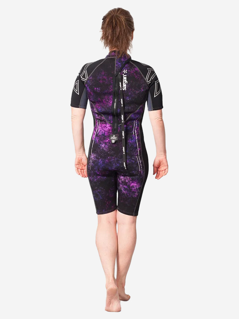 Гидрокостюм короткий женский SARGAN NERO SHORTY LADY GalaxyAPE-07 неопрен 2мм